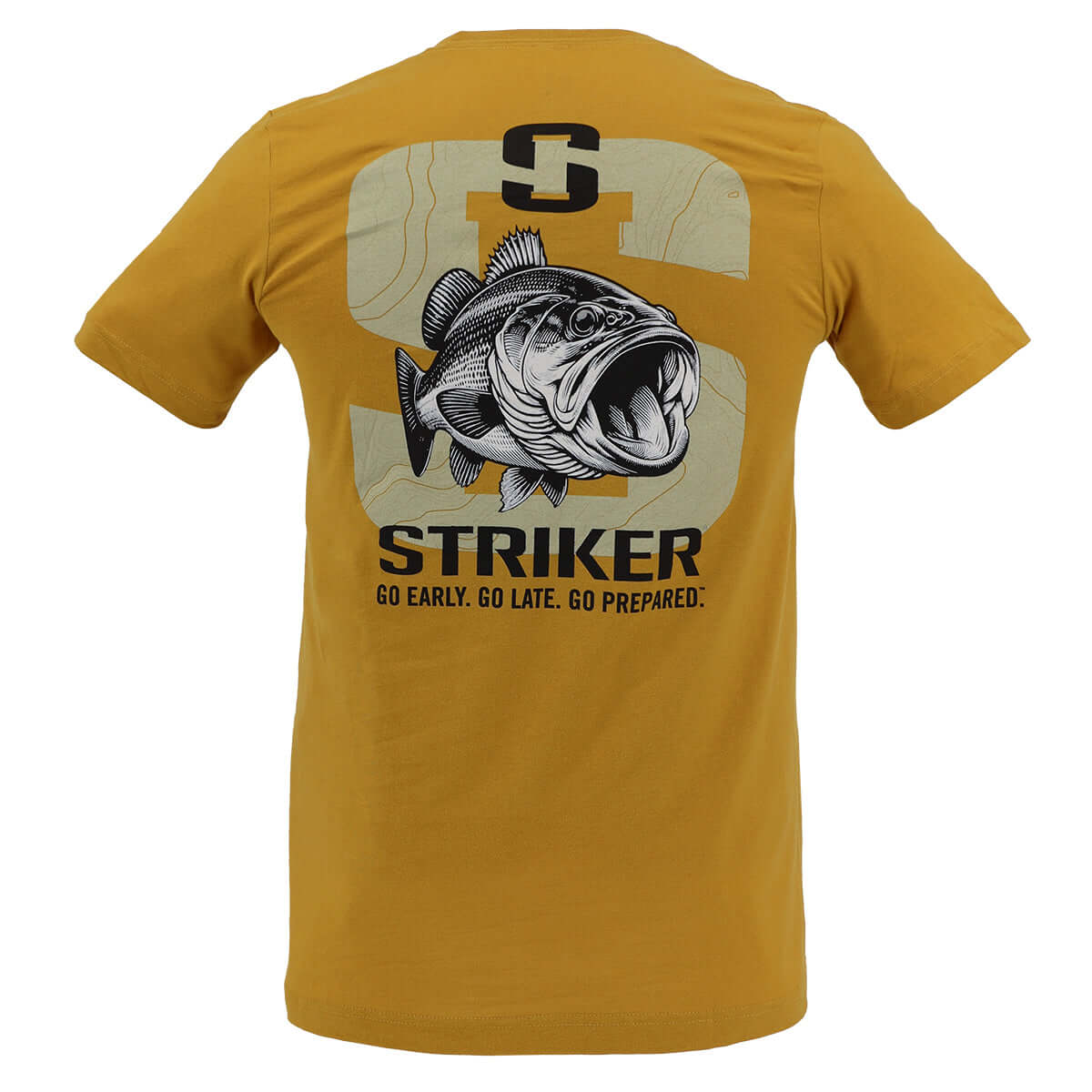 Striker | Bass Tee - Mustard | Fishing Tee Shirt