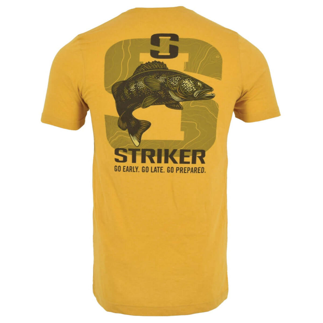 Shop the Striker Walleye Tee in mustard heather