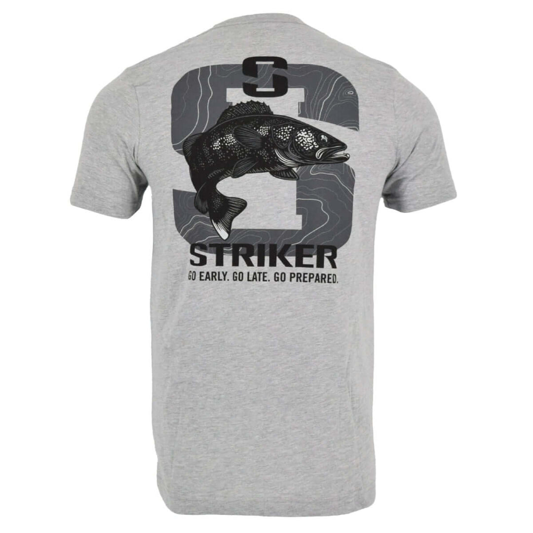 Shop the Striker Walleye Tee in gray heather