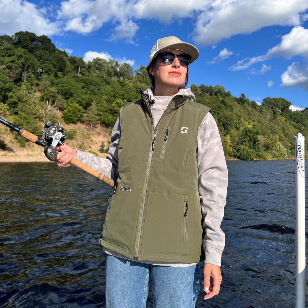 Women's Shield Float Vest - Dark Olive