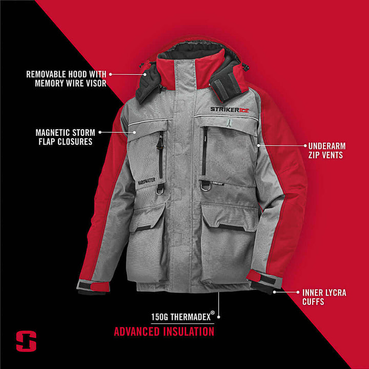 Hardwater Jacket - Gray/Red