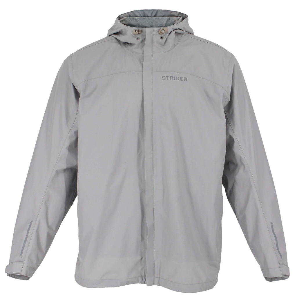 Striker Impulse Packable Rain Jacket in light gray