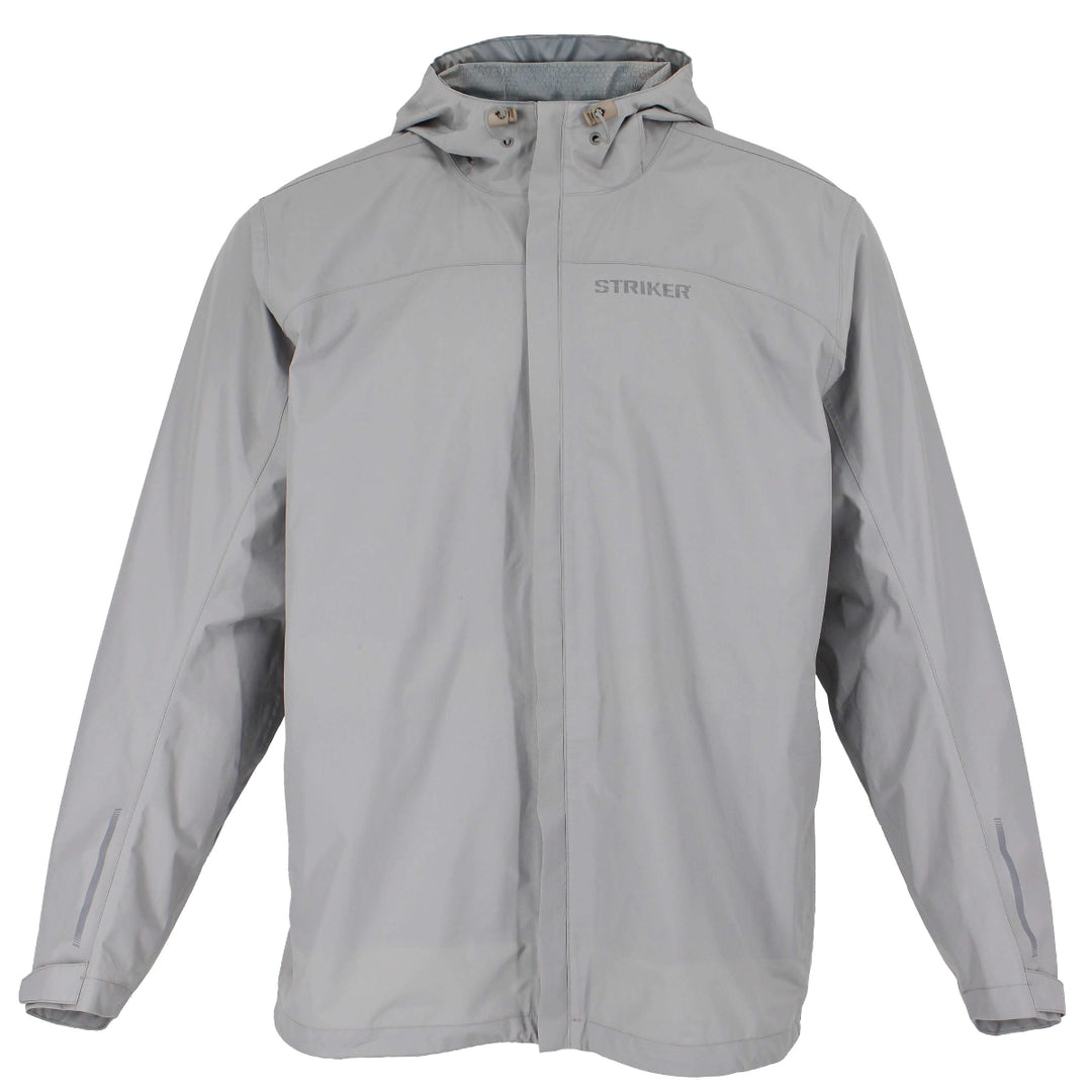 Striker Impulse Packable Rain Jacket in light gray