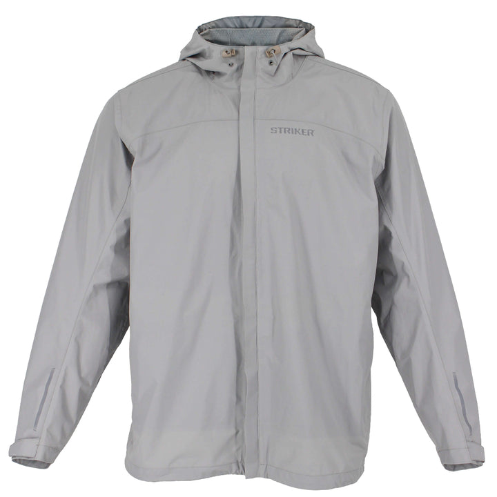 Striker Impulse Packable Rain Jacket in light gray