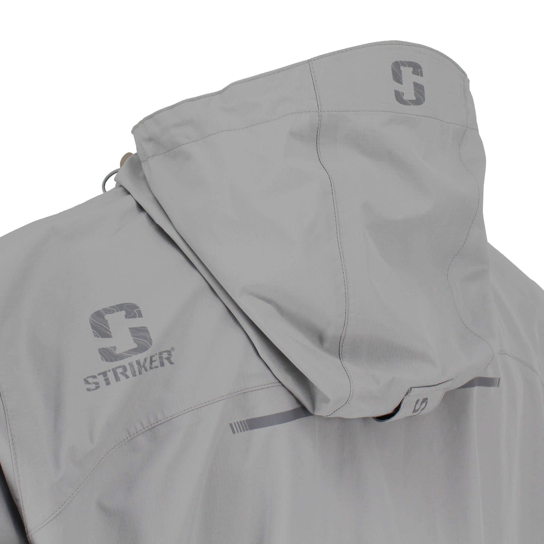 Striker Impulse Rain Jacket in Gray Shoulder Zoom