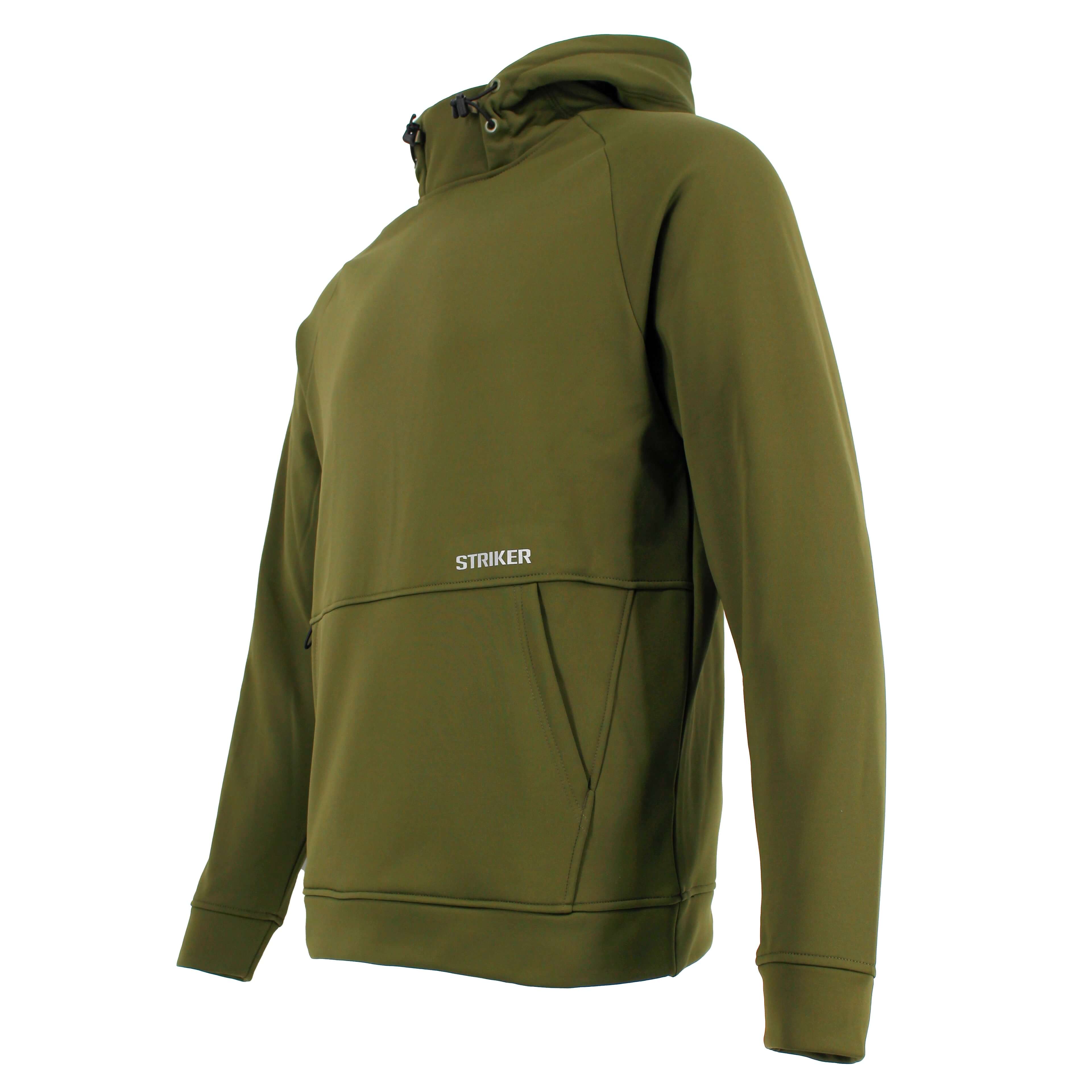 umbro×fekete gathered hoodie vest カーキ Striker | Barricade Hoody - Dark Olive | Warm Fishing Hoody