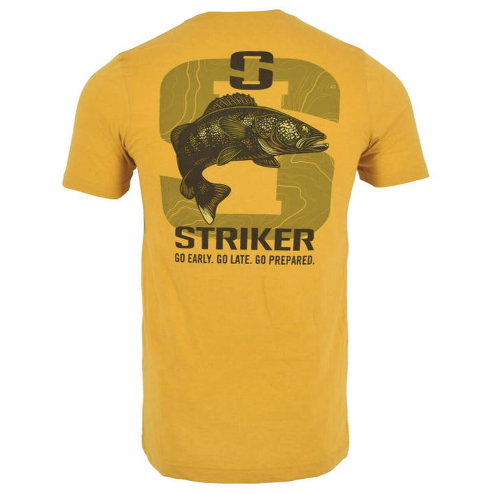 Shop the Striker Walleye Tee in mustard heather