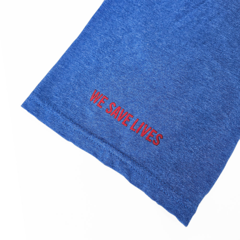 Lifeline Short-Sleeve Tee - Heather Royal