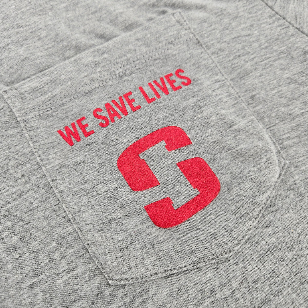 Lifeline Short-Sleeve Pocket Tee - Light Heather Grey