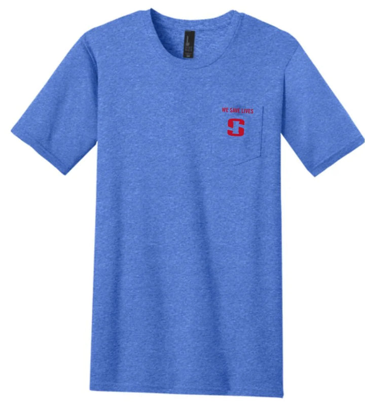 Lifeline Short-Sleeve Pocket Tee - Heathered Royal