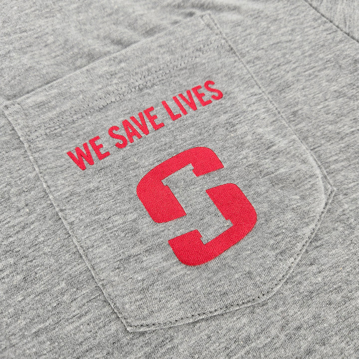 Lifeline Short-Sleeve Pocket Tee - Light Heather Grey