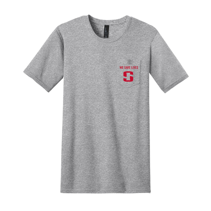Lifeline Short-Sleeve Pocket Tee - Light Heather Grey