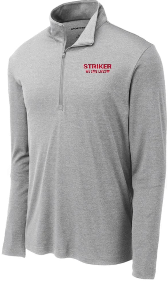 Lifeline Quarter Zip - Light Grey Heather