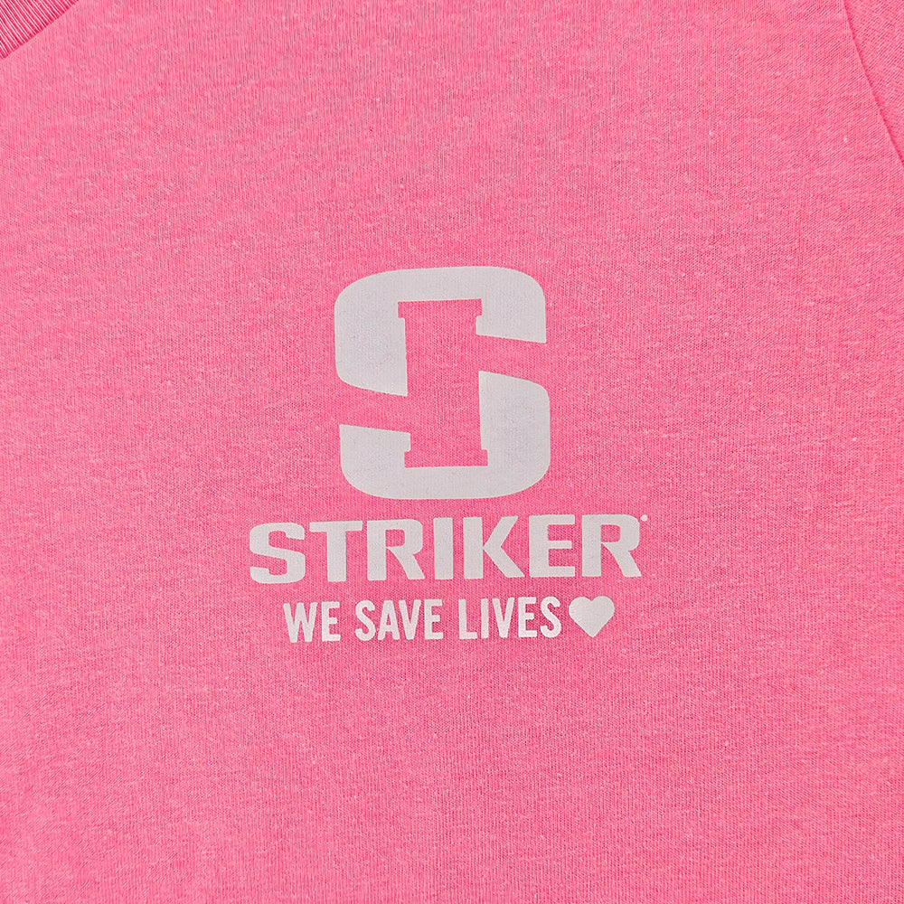 Women's Lifeline Short-Sleeve V-Neck Tee - Neon Pink Heather