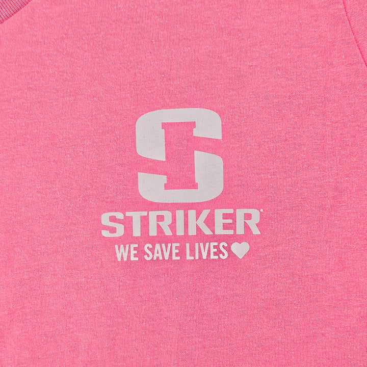 Women's Lifeline Short-Sleeve V-Neck Tee - Neon Pink Heather