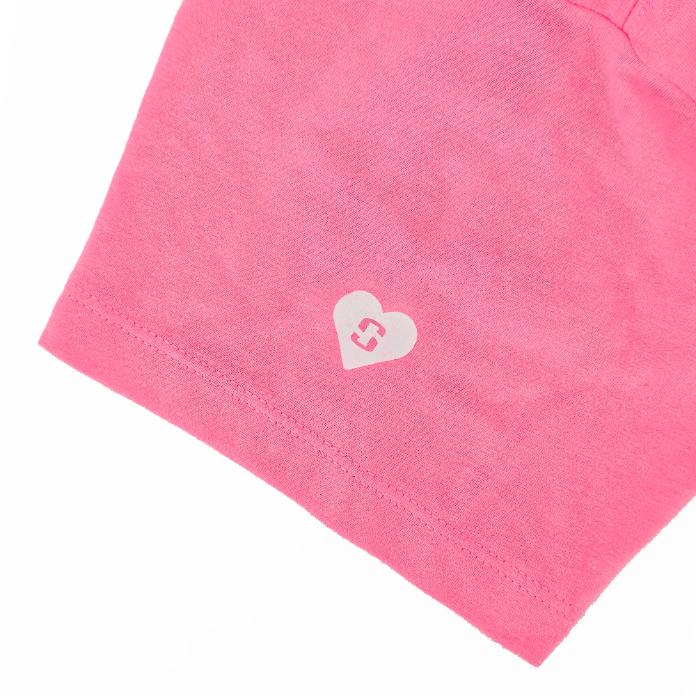 Women's Lifeline Short-Sleeve V-Neck Tee - Neon Pink Heather