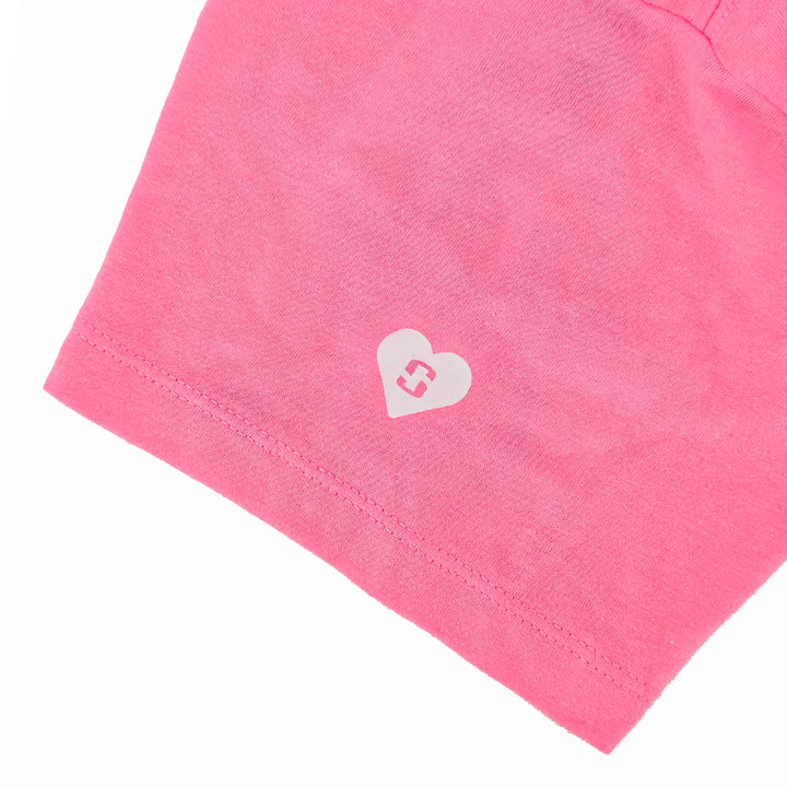 Women's Lifeline Short-Sleeve V-Neck Tee - Neon Pink Heather