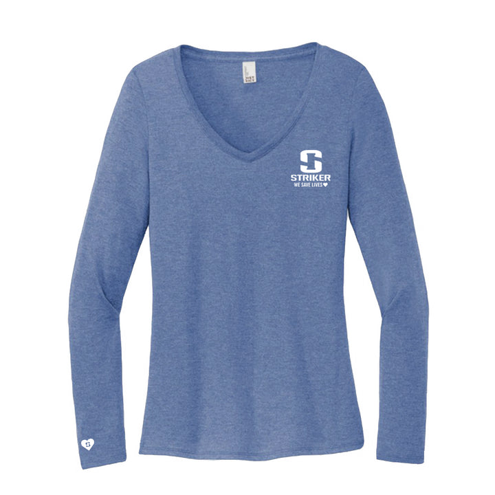 Women's Lifeline Long-Sleeve V-Neck Tee - Maritime Frost
