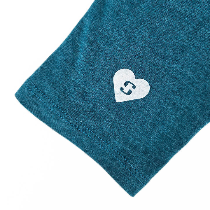 Women's Lifeline Long-Sleeve V-Neck Tee - Heathered Teal