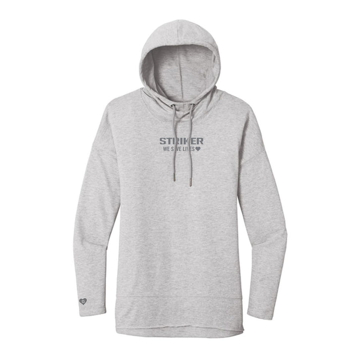 Women's Lifeline Tunic Hoody - Light Heather Grey