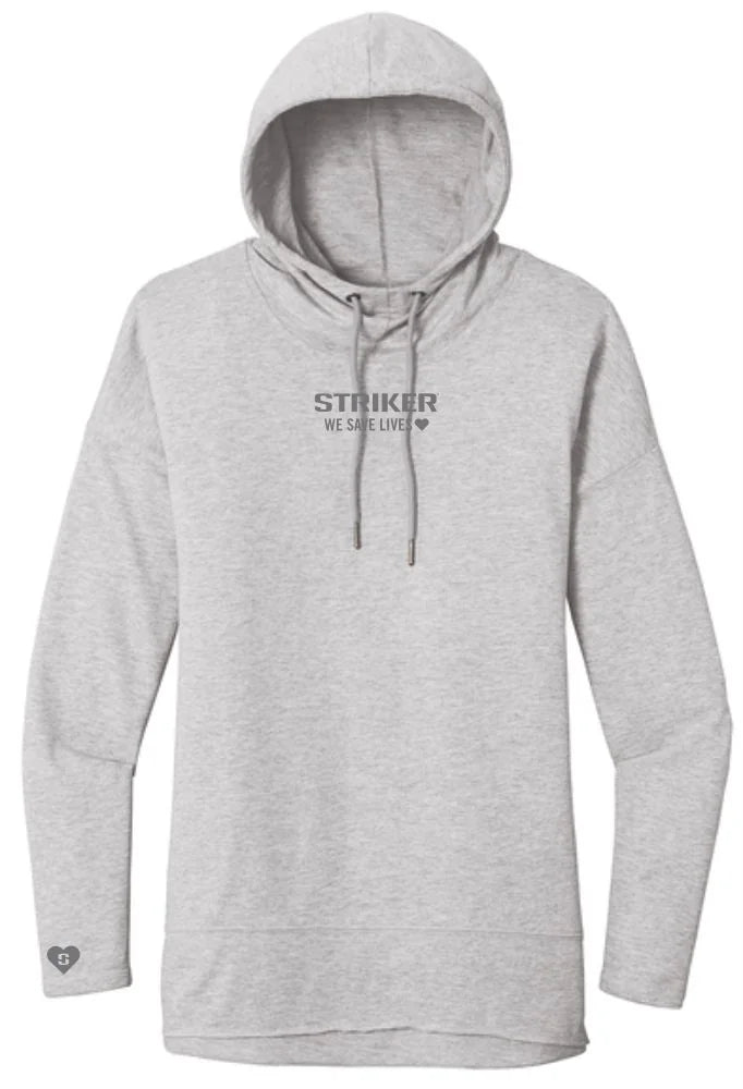 Women's Lifeline Tunic Hoody - Light Heather Grey