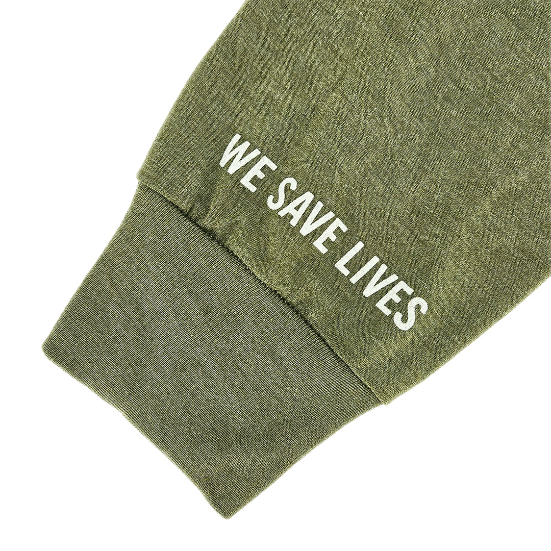 Lifeline Long-Sleeve Tee - Military Green Frost