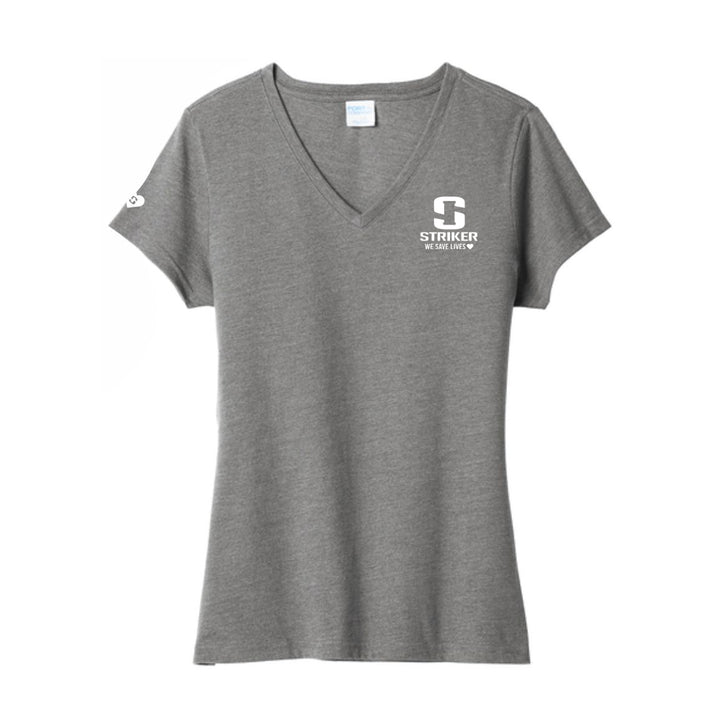 Women's Lifeline Short-Sleeve V-Neck Tee - Graphite Heather