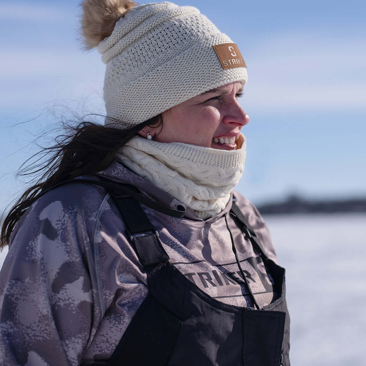 Striker | Ashbury Neck Warmer - Ivory | Ice Fishing Apparel