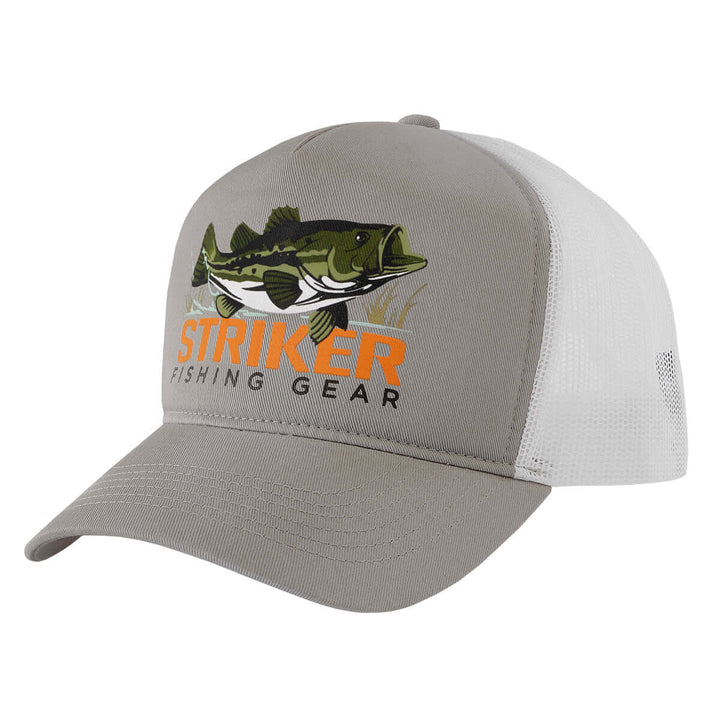 Big Bubba Trucker Cap - Light Gray/White