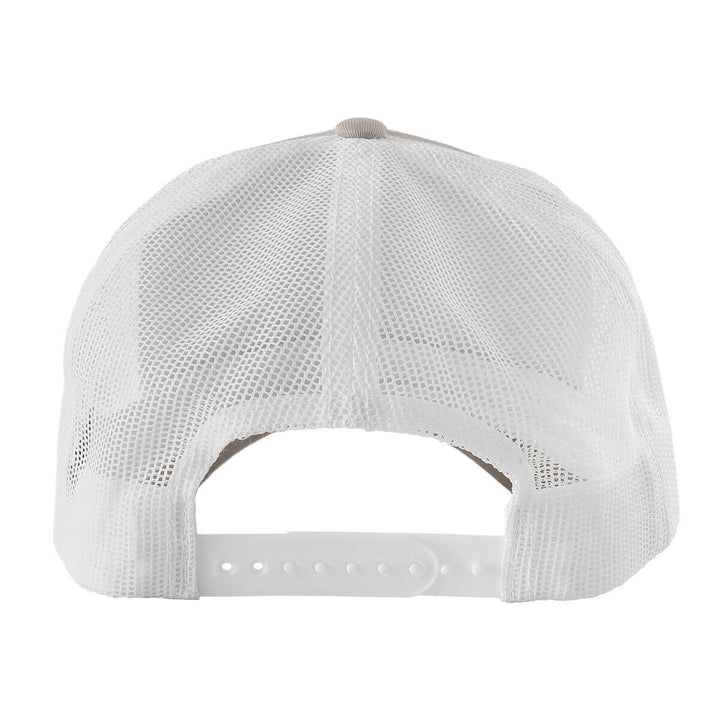 Big Bubba Trucker Cap - Light Gray/White