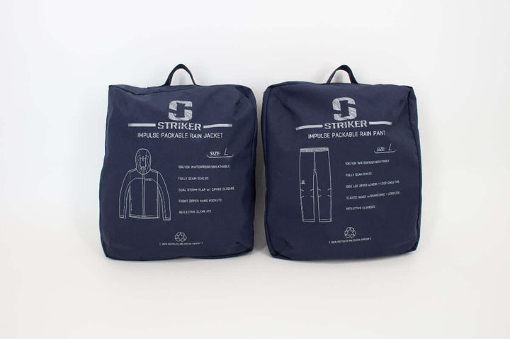 Striker Packable Rain Set in Twilight Blue