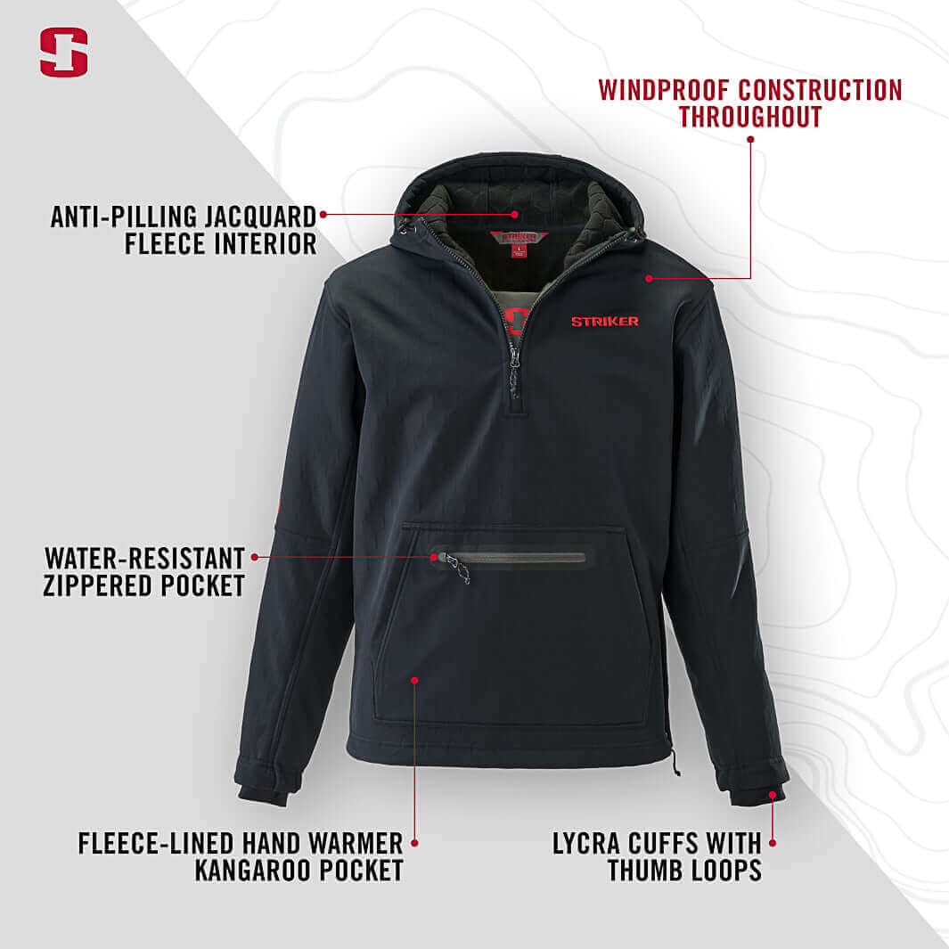 Striker | Renegade Pullover - Black | Ice Fishing Apparel