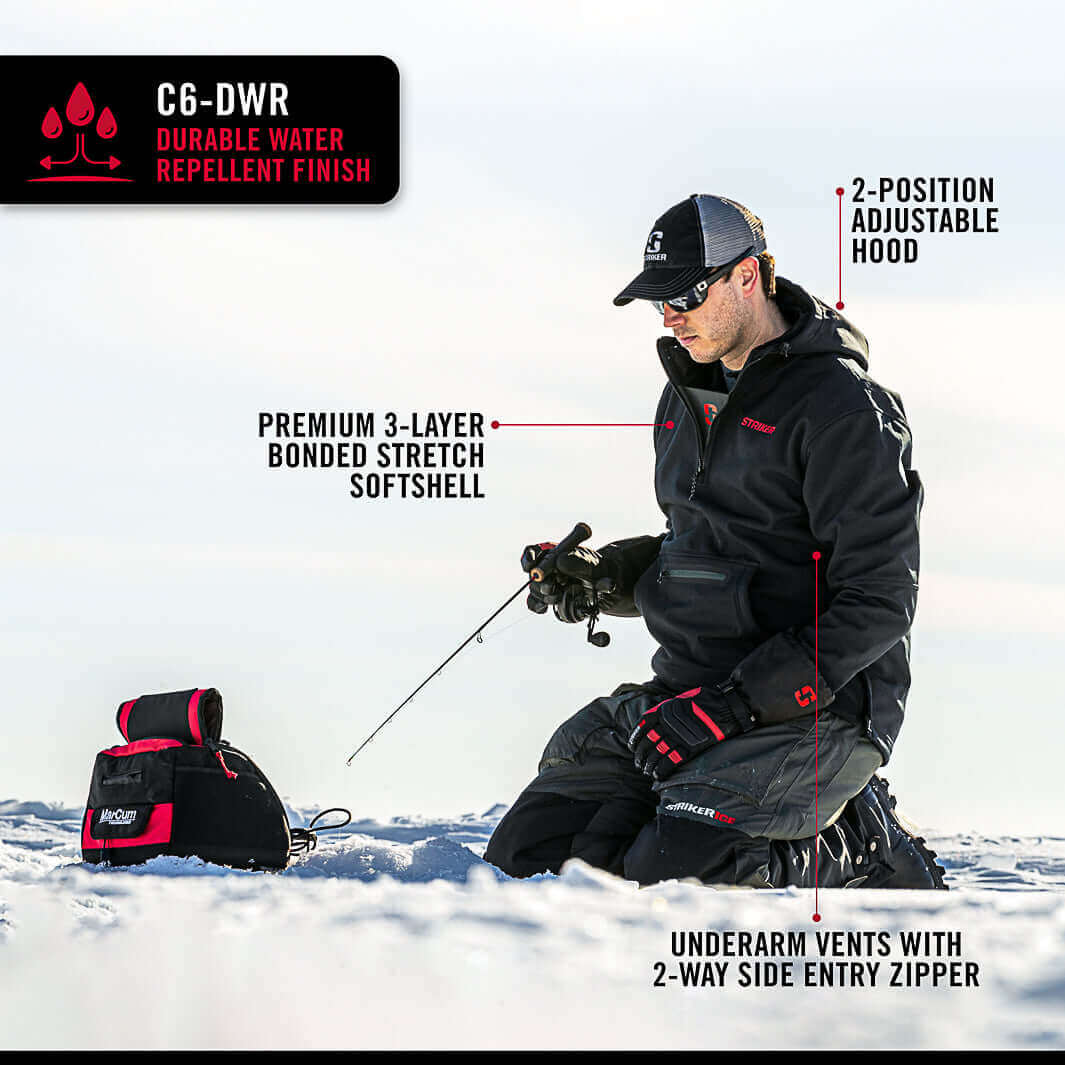 Striker | Renegade Pullover - Black | Ice Fishing Apparel