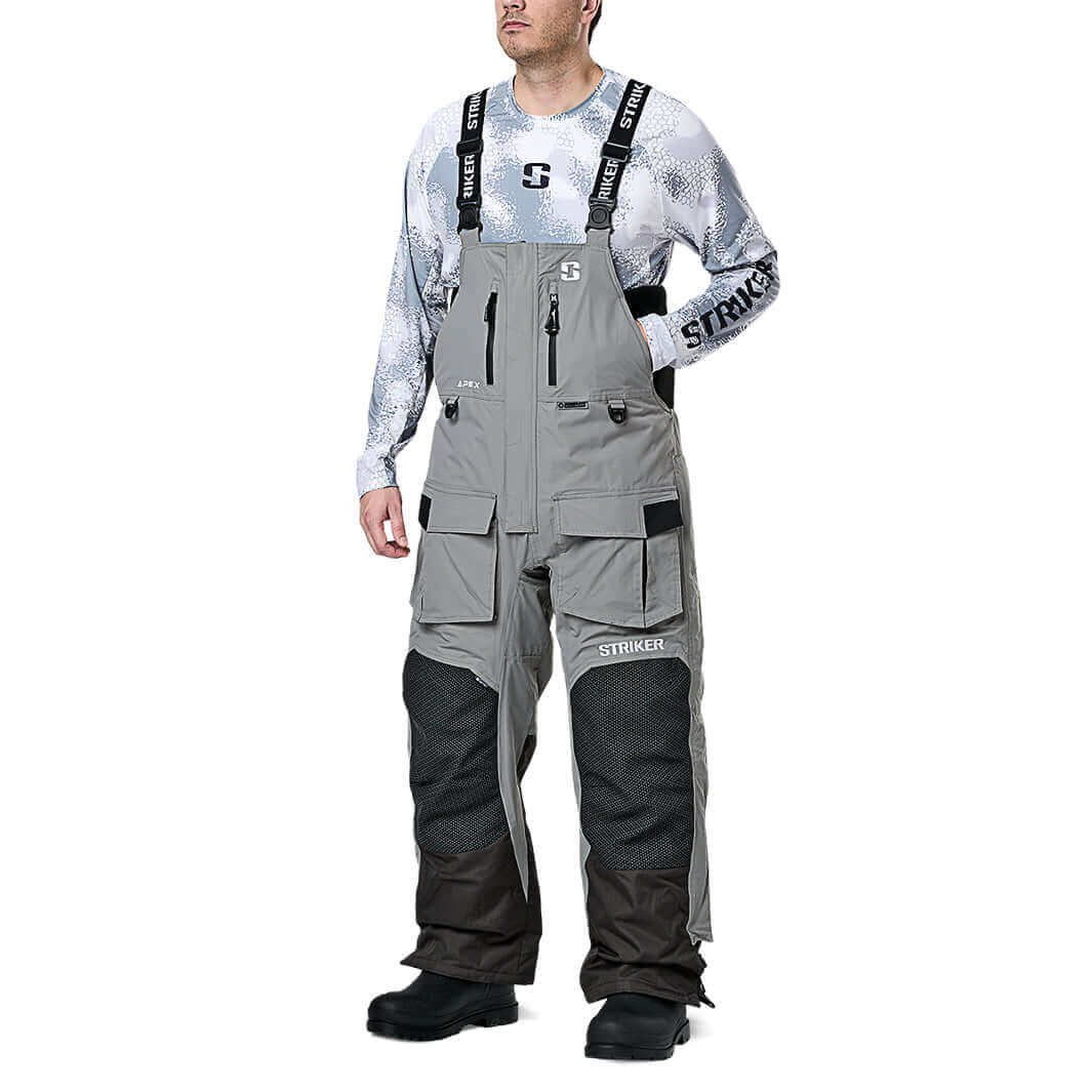 Fishing Bibs Striker Trekker Ice Suit Striker Apex Ice Fishing Flotation  Bibs Men's Ice Fishing Suit