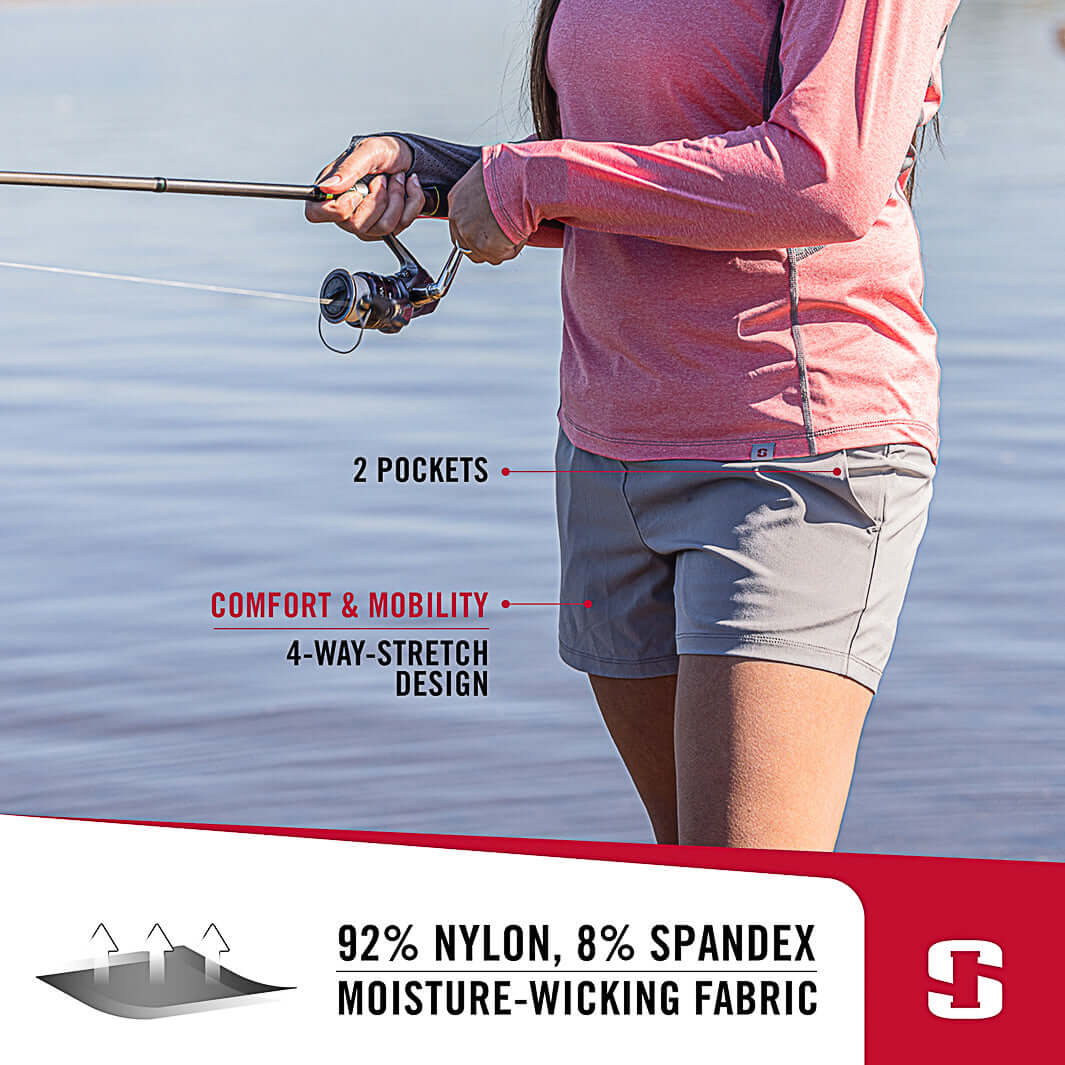 Striker | Women's Sandbar Short - Slate Gray | Women's Fishing Shorts