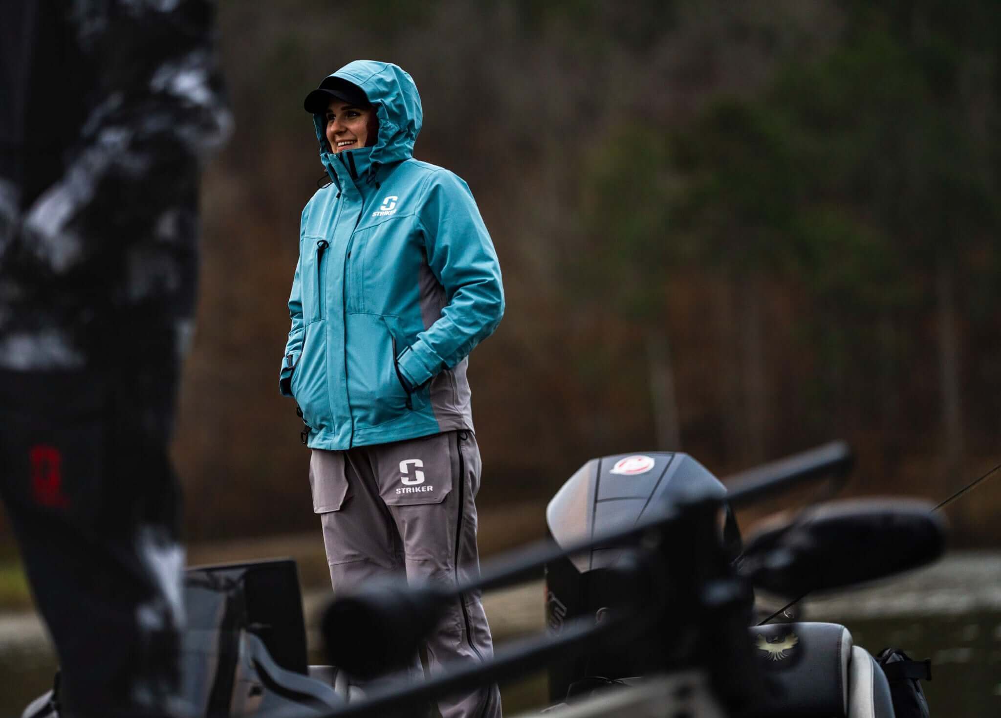 Striker | Women's Adrenaline Rain Jacket - Blue | Fishing Rainwear