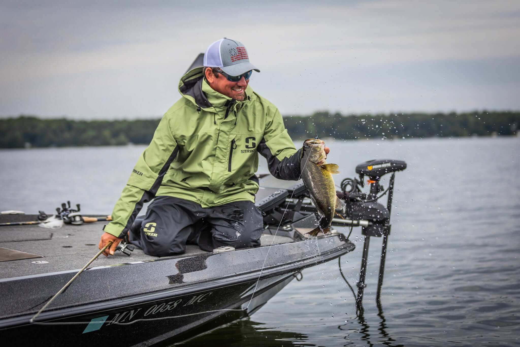 Striker | Vortex Rain Jacket - Moss | Fishing Rainwear